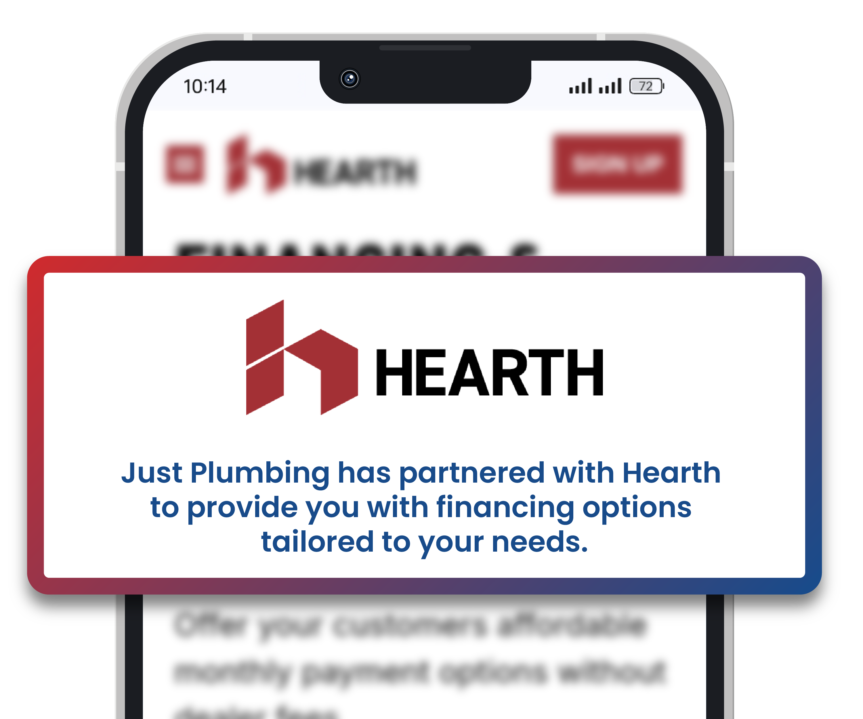 Financing Partner of Just Plumbing Inc